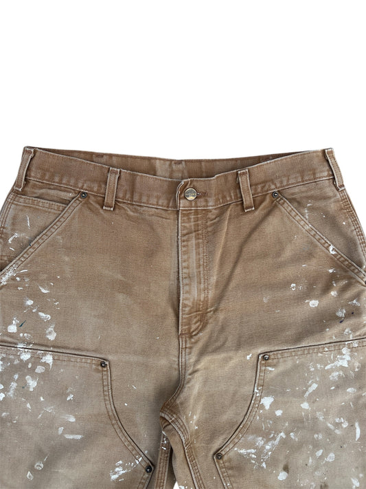 2000s Vintage Khaki Carhartt Double Knee Pants