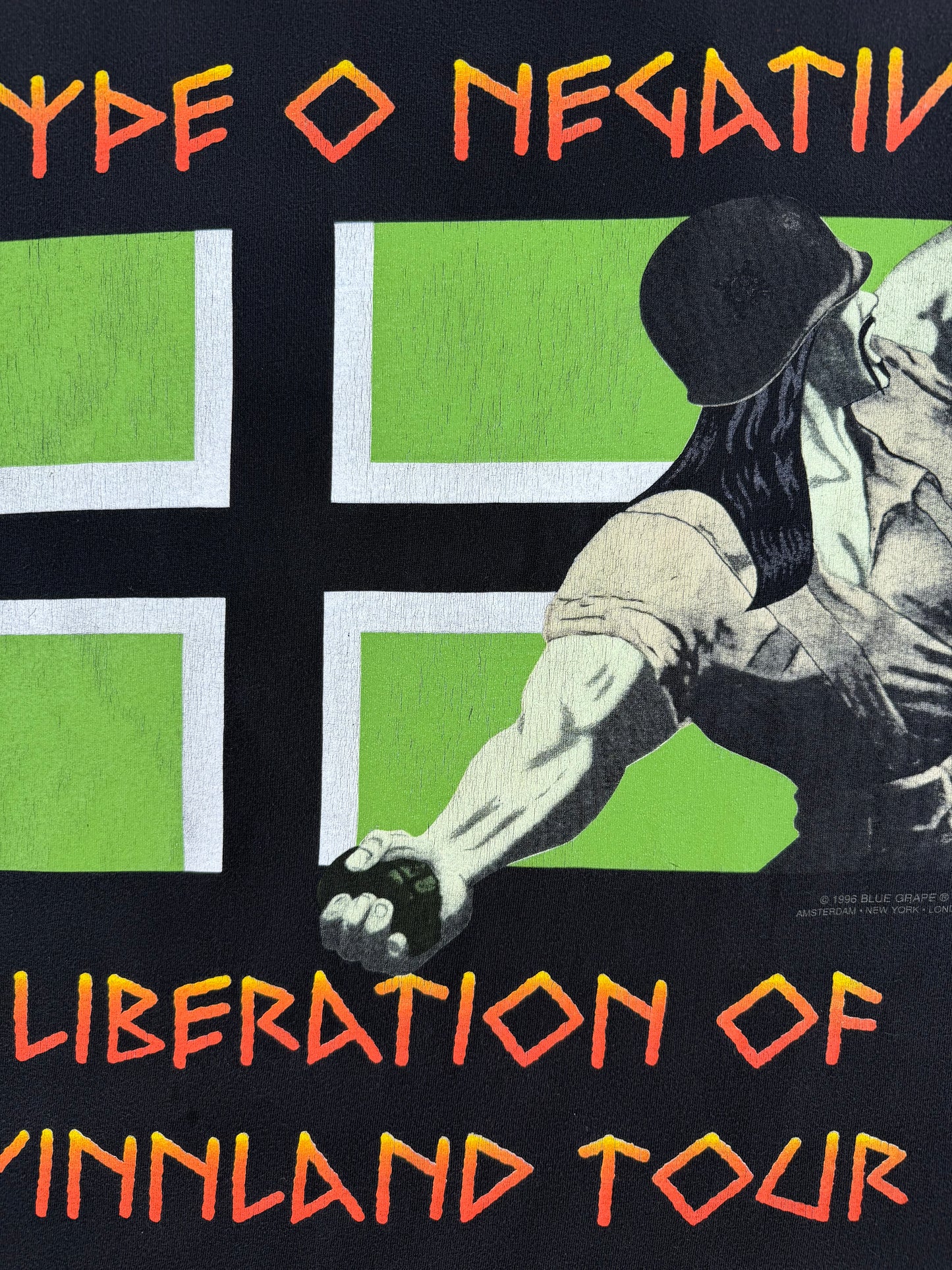1990s Type O Negative "Liberation Of Vinland" Europe Tour Band Tee