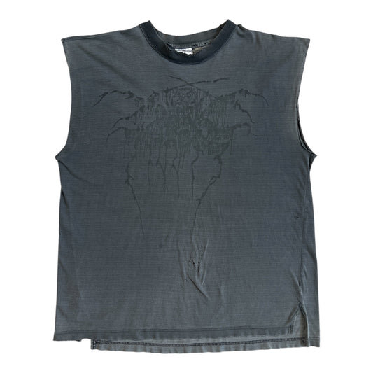 1990s Darkthrone "True Norwegian Black Metal" Cut-Off Band Tee
