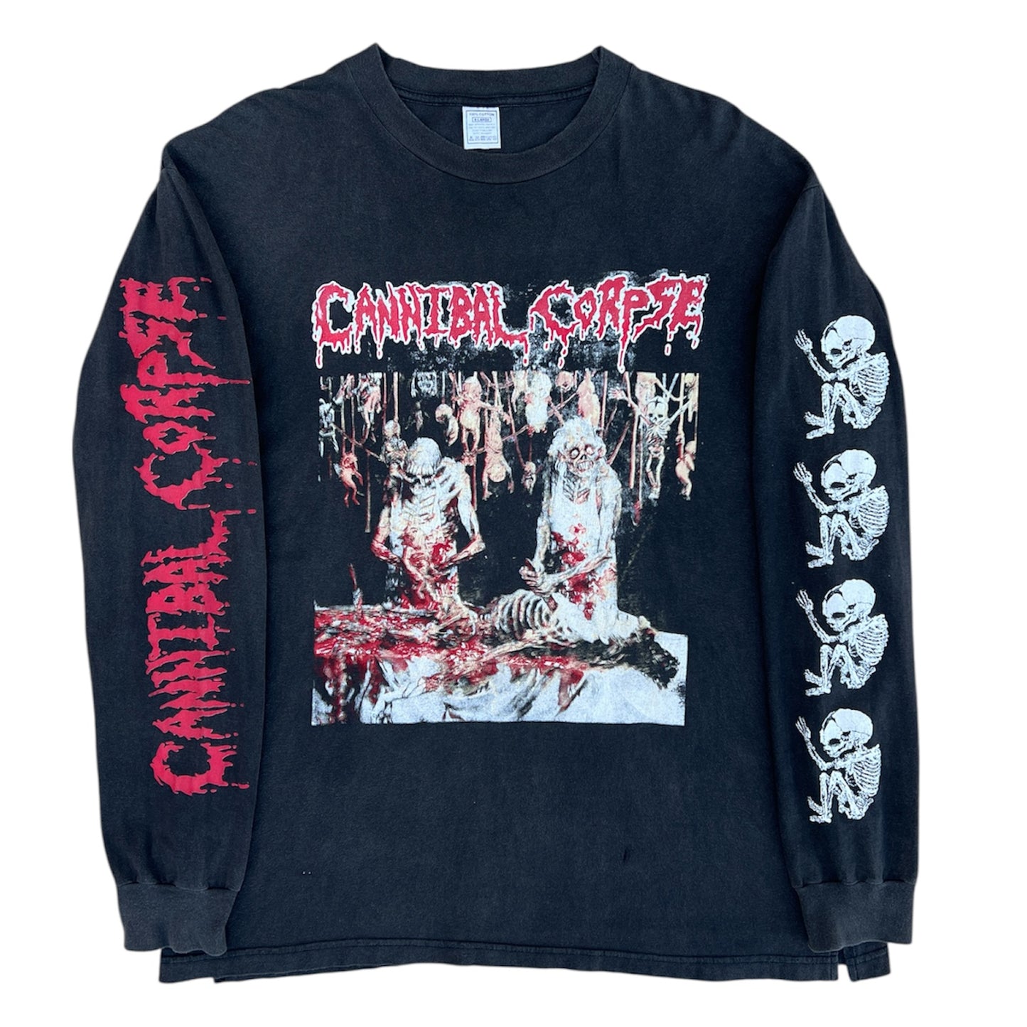 1990s Cannibal Corpse "Butchered At Birth” Europe Tour Band Long Sleeve