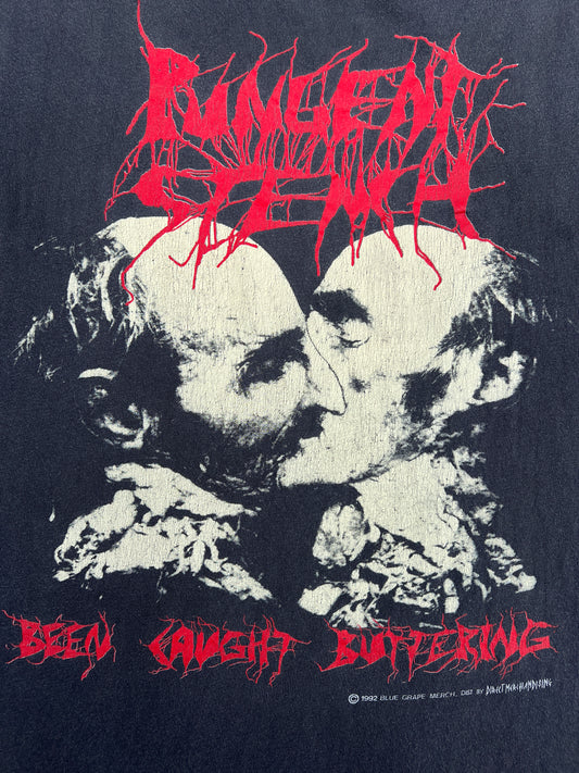 1990s Pungent Stench "Been Caught Buttering" Cutoff Band Tee