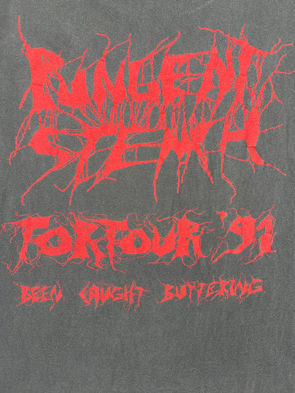 1990s Pungent Stench "Been Caught Buttering" Cutoff Band Tee