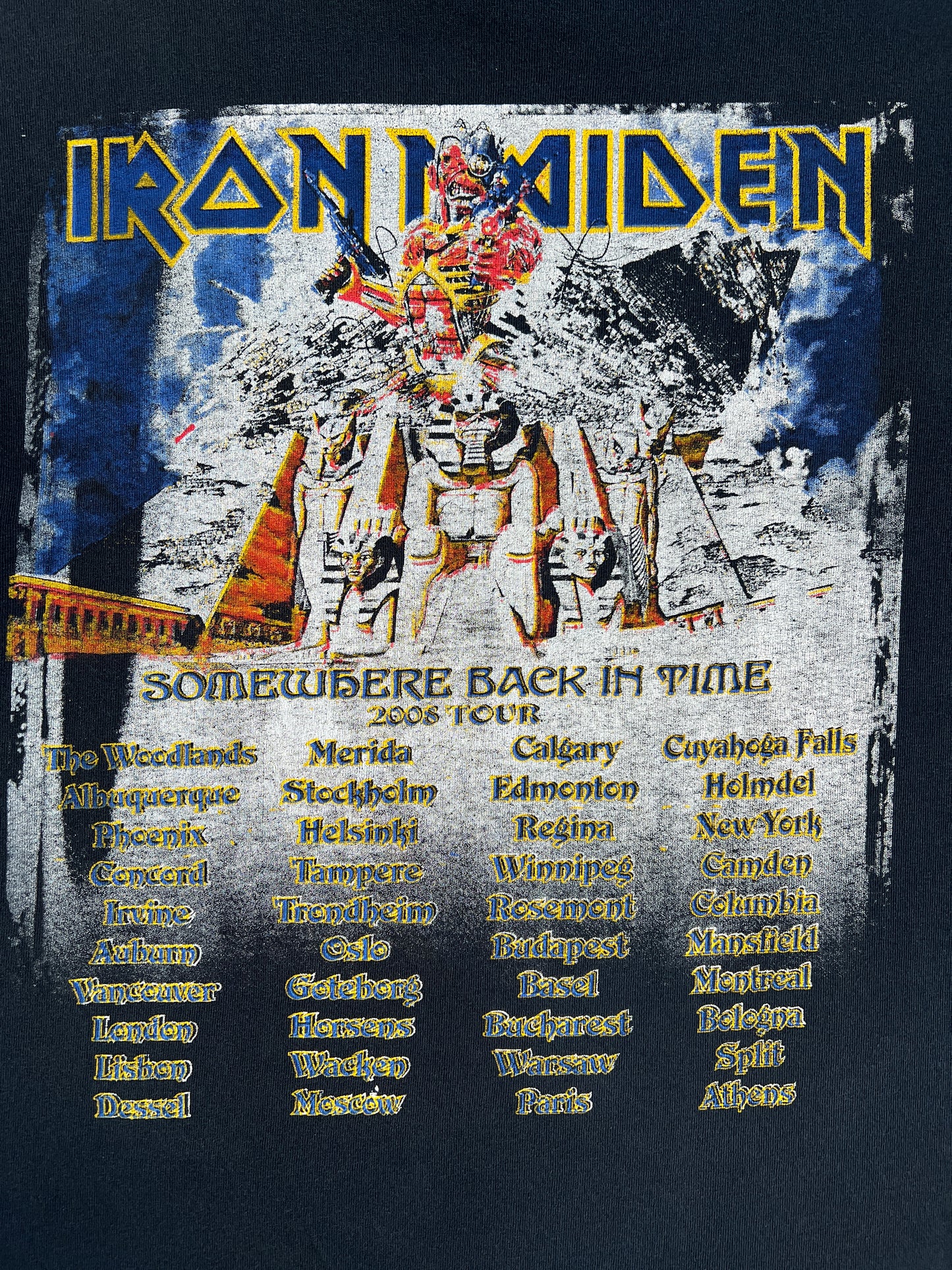 2000s Iron Maiden "Somewhere Back In Time" Tour Tee