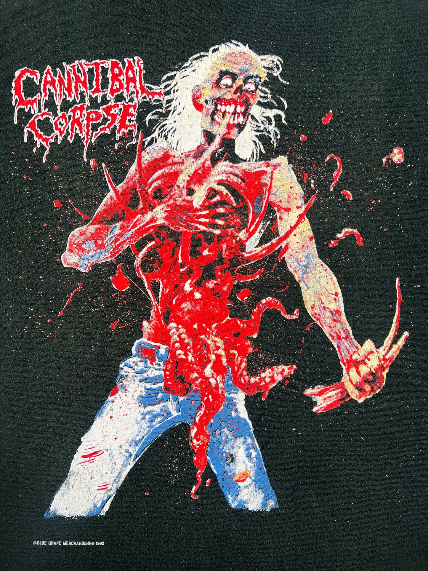 1990s Cannibal Corpse "Eaten Back To Life" Europe Tour Band Tee