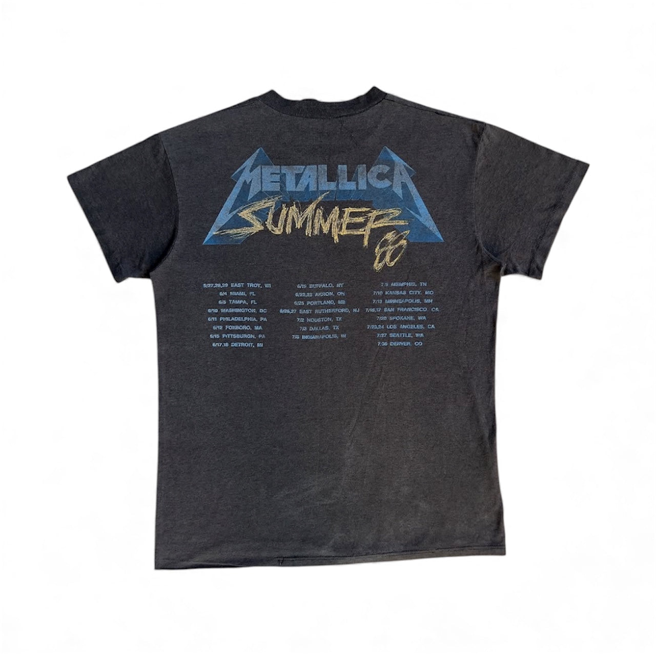 1980s Metallica "Damaged Justice" Tour Band Tee