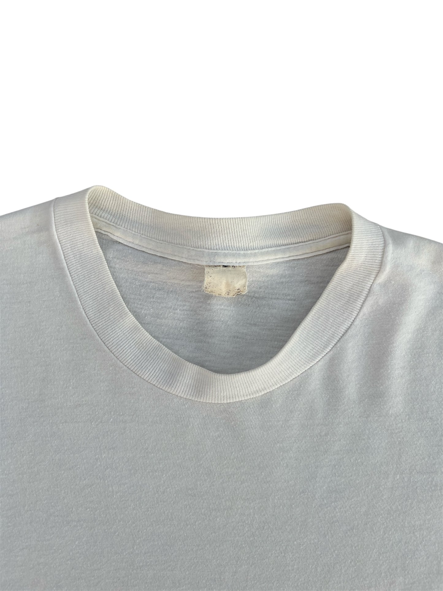 1990s White Blank Tee