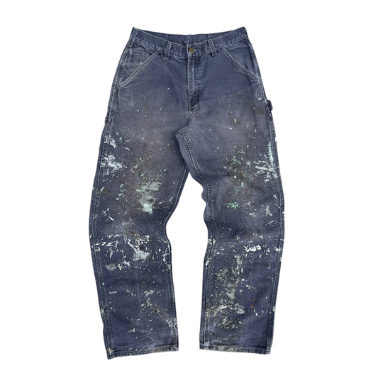 2000s Vintage Washed Blue Carhartt Work Pants