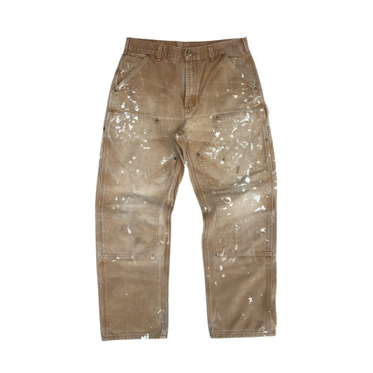 2000s Vintage Khaki Carhartt Double Knee Pants
