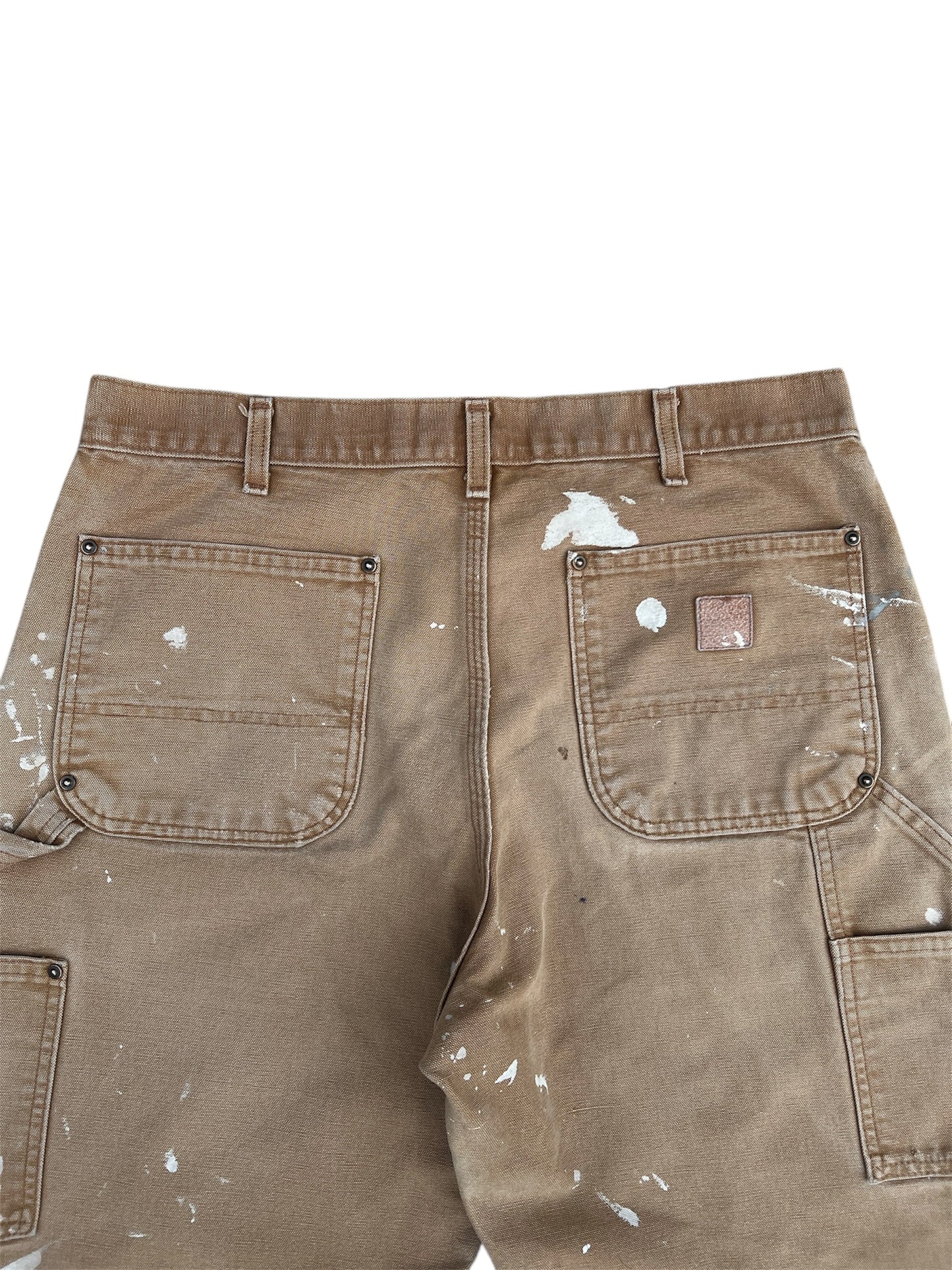 2000s Vintage Khaki Carhartt Double Knee Pants