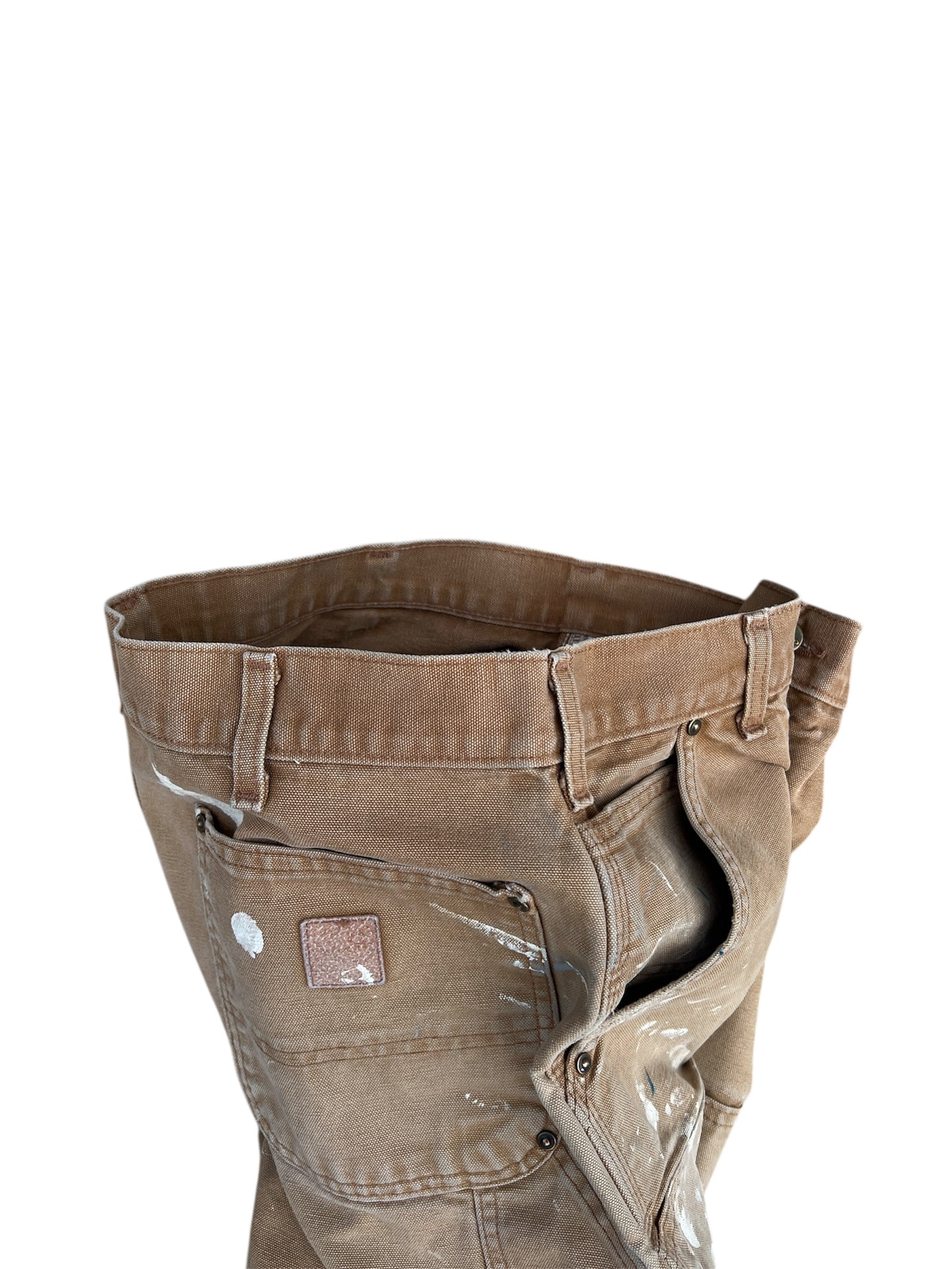 2000s Vintage Khaki Carhartt Double Knee Pants