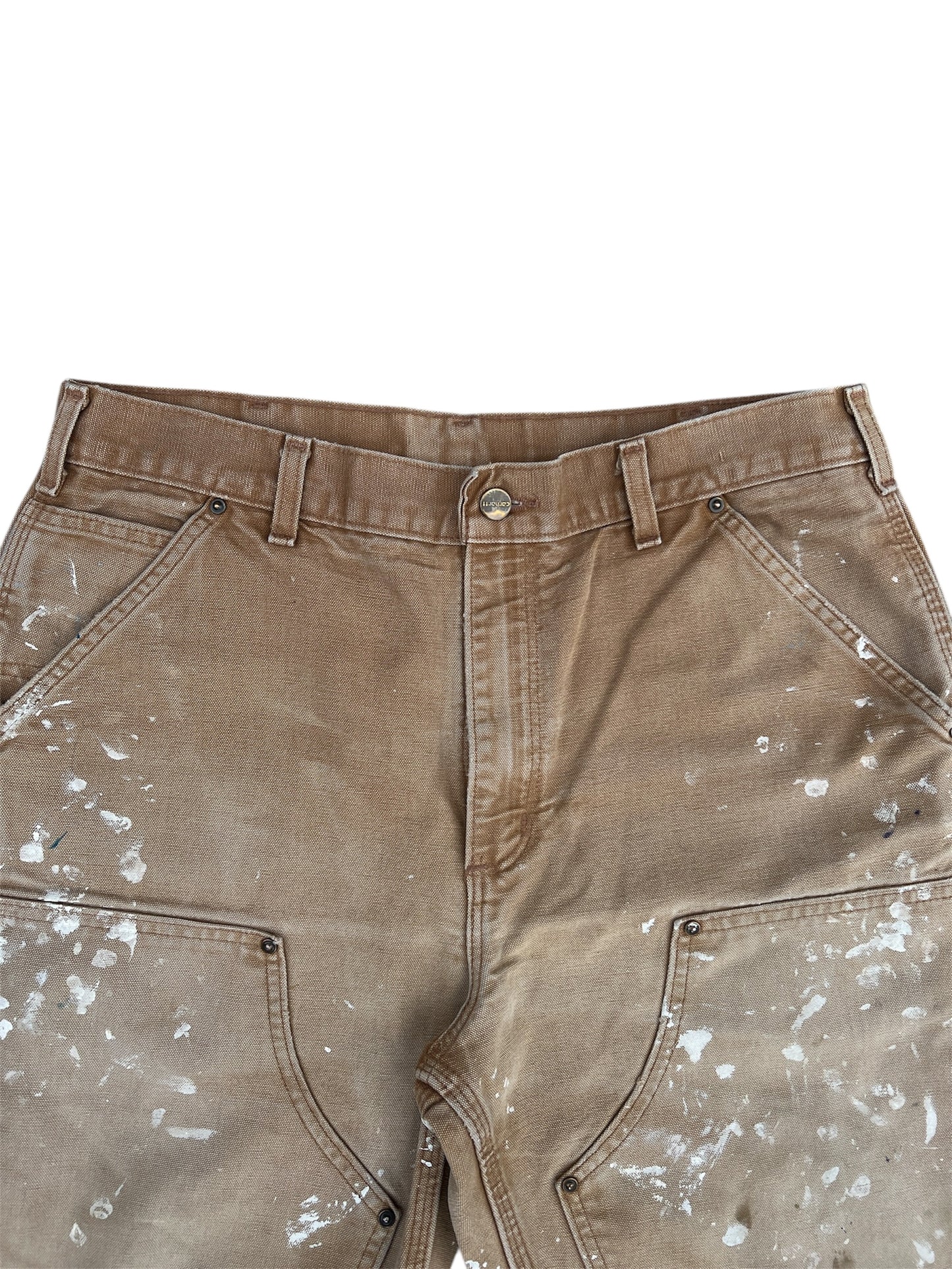 2000s Vintage Khaki Carhartt Double Knee Pants