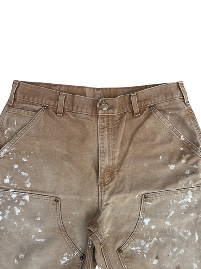 2000s Vintage Khaki Carhartt Double Knee Pants