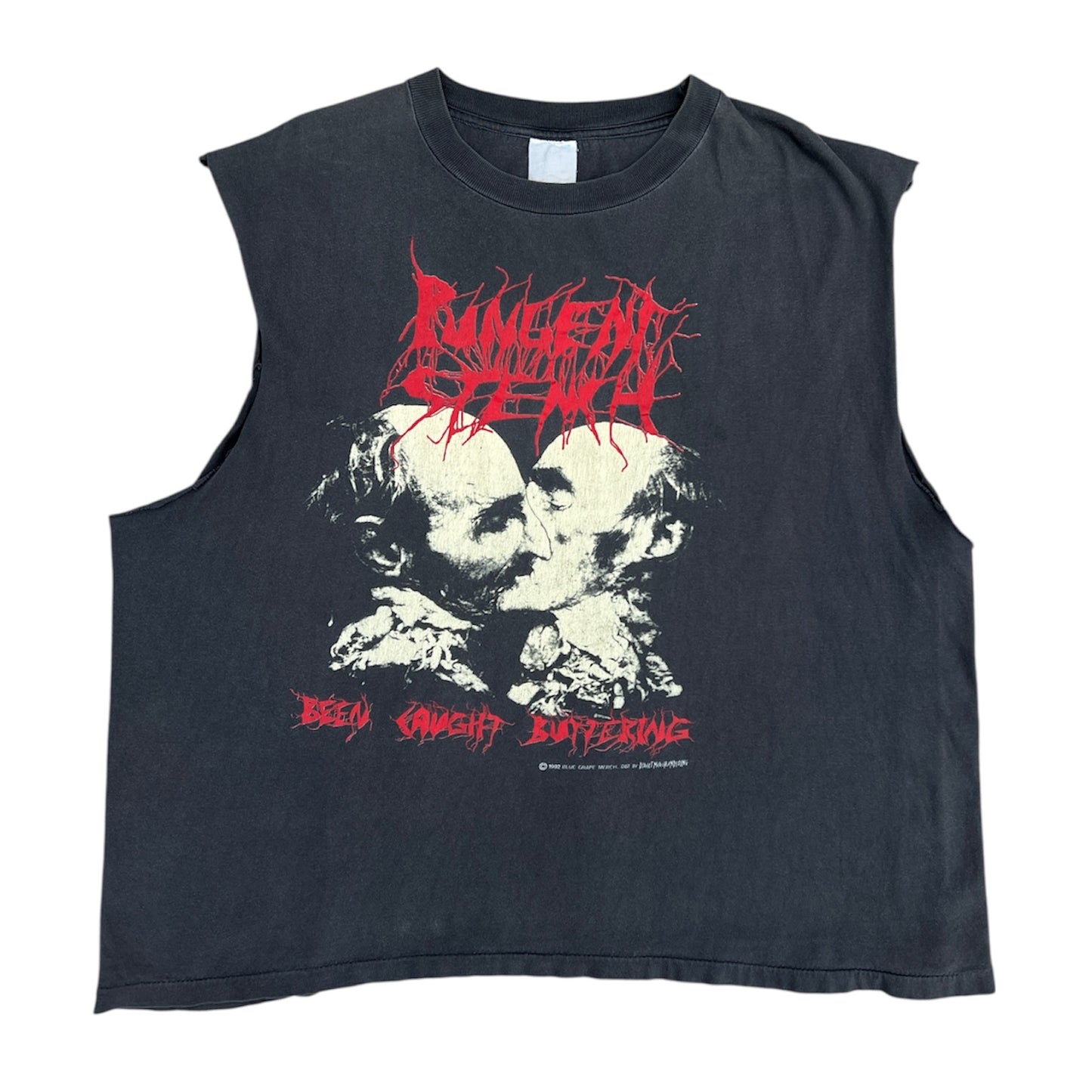 1990s Pungent Stench "Been Caught Buttering" Cutoff Band Tee
