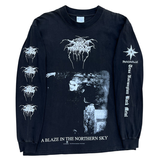 1990s Darkthrone "A Blaze In The Northern Sky" Band Long Sleeve