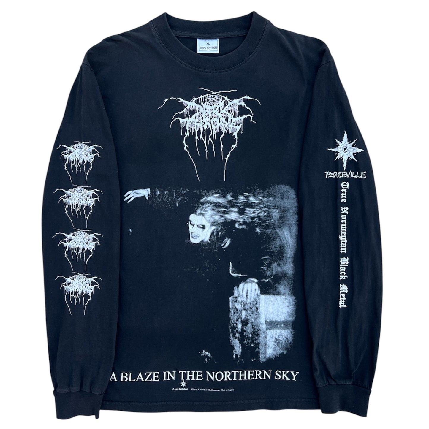 1990s Darkthrone "A Blaze In The Northern Sky" Band Long Sleeve