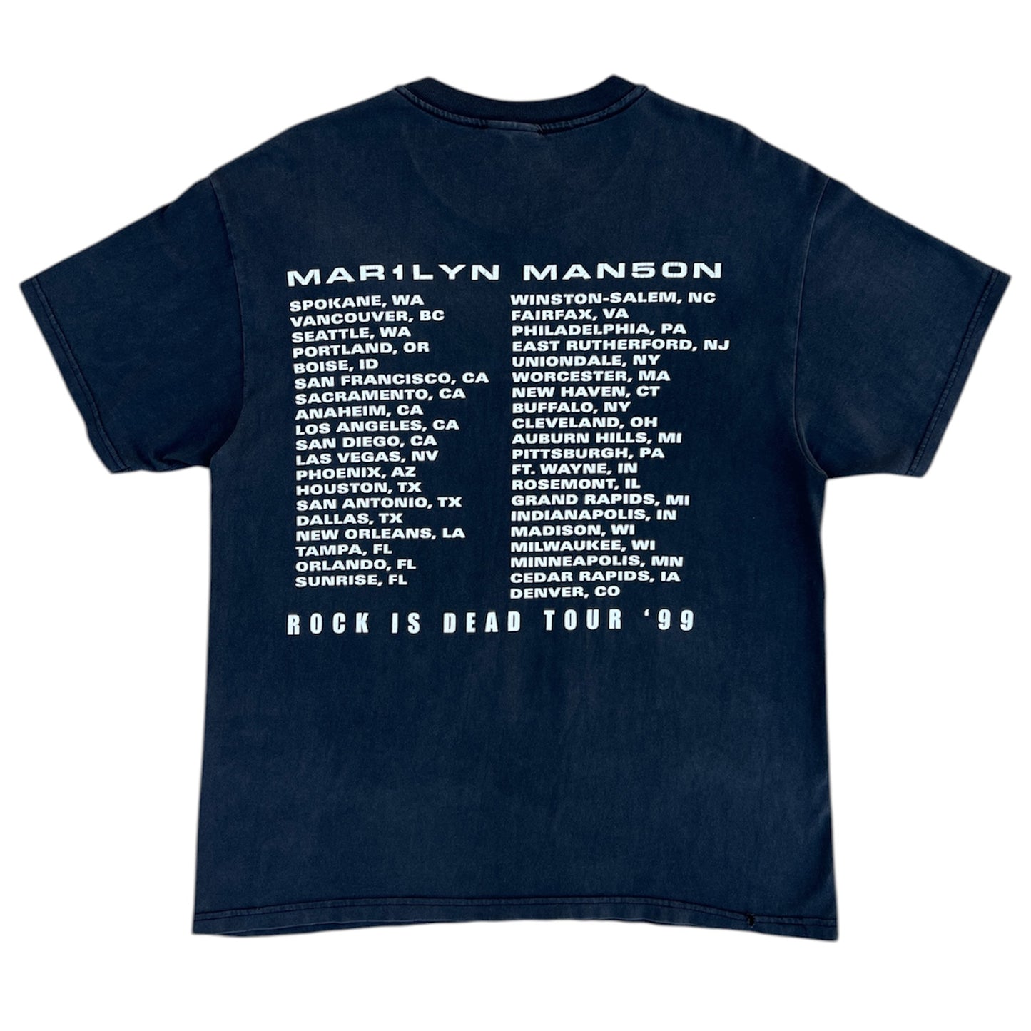 1990s Marilyn Manson "Rock Is Dead" US Tour Band Tee